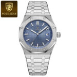 POEDAGAR Luxury Mens Square Quartz Wristwatch Business Luminous Waterproof Watch