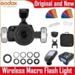 Godox MF12-K2 TTL Macro Flash Speedlite 2-Light Kit 2.4 GHz Wireless Control Speedlight for Sony Canon Nikon Fuji Olympus Pentax