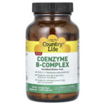 Country Life Coenzyme B-Complex Caps 120 Vegan Capsules Gluten-Free, GMP Quality