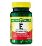 Spring Valley Vitamin E Supplement 400IU, 100 Softgel Capsules Free Shipping