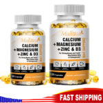 Zinc Calcium Magnesium & Vitamin D Complex Supplement Bone Muscle Immune Support