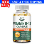 Vitamin B-12 Complex, B Vitamins for Energy, Cardio, Eyes & Nervous System Pills