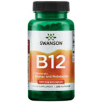 Vitamin B12 (Cyanocobalami) 250cap 500mcg Energy Metabolism Nervous System B-12