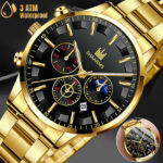 Waterproof Men Relojes De Hombre Quartz Watch Stainless Steel Classic Wristwatch