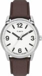 Timex TW2U71600, Men’s Easy Reader Brown Leather Watch, Indiglo, 38MM Case