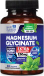 Magnesium Glycinate Tablets 250mg High Absorption Chelated by Health Nutrition