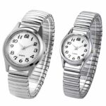 Stylish Men Women Analog Quartz Wrist Watch Stainless Steel Band Dress Watches