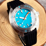 20ATM 42mm Tandorio Blue Dial NH35A Automatic Diving Mens Watch Sapphire glass