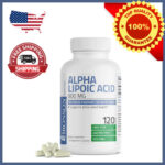 Alpha Lipoic Acid 600 MG Free Radical Scavenger Supports Ant , 120 Veggie Capsul