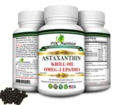 Krill Oil 1000mg with Omega-3s EPA, DHA and Astaxanthin 120 Softgel High Potency