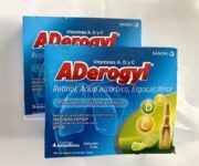 2 pack ADEROGYL vitaminas A, D y C prevenir gripes resfriados 8 vials retinol