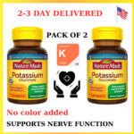 Nature Made Potassium Gluconate 550 mg 100 Tablets (Pack of 2) Gluten Free, New*