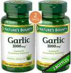 2 Pack Odorless Garlic Extract 1000mg 200 (2×100) Softgels Heart Health Exp 2026