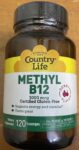 Country Life Methyl B12 Berry Flavor 3000mcg 120 Loz Sealed Authentic Energy Etc