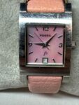 Ladies Fossil f2 ES-9757 Pink Tone Quartz Date Watch New Battery