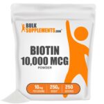 BulkSupplements Biotin 1% (Vitamin B7) Powder 250g – 10 mg Per Serving