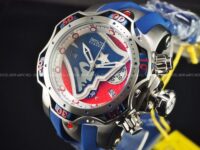 INVICTA 33057 NFL 52mm Venom Gen III Swiss Quartz Chronograph SS PATRIOTS Watch