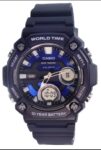 NEW Casio AEQ120W-2A Men’s Sport Analog & Digital Midnight Blue Watch 100M WR