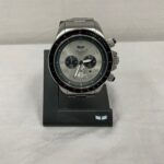 Vestal Adult Men’s ZR3 Leather Chronograph Watch Black/Silver/Silver ZR3L003