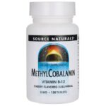 Source Naturals Methylcobalamin Vitamin B-12 Cherry Flavored 5 mg 120 Tabs