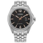 Citizen Corso Eco-Drive Men’s Silver-Tone Calendar 42MM Watch AW1740-54H