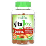 VitaJoy Gummies, Daily D3, Peach, 2,000 IU, 120 Gummies (25 mcg (1,000 IU) per