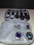 Lot of 7 Various Styles, Stylish Men’s Fashion Watches, W/ Case Tested Working.