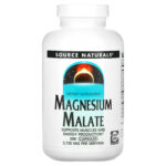 Source Naturals Magnesium Malate 625 mg 200 Capsules Dairy-Free, Egg-Free,