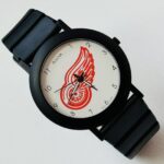 Vintage Bulova Detroit Red Wings NHL Men’s Watch Black Sport Band 2HP06