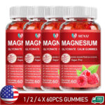 Magnesium Glycinate Gummies Sleep Support, Relieve Stress, Muscle Relaxation