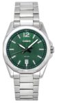 Casio Standard Analog Stainless Steel Green Dial Quartz MTP-E725D-3A Mens Watch