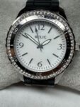 Relic ZR11904 Mother of Pearl Dial Crystal Accent Bezel Quartz Watch New Battery