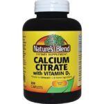 Nature’s Blend Calcium Citrate with Vitamin D3 200 Cplts