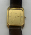 vintage Seiko mens wrist watch day date quartz 6539-5000 (e)