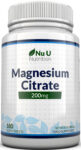 Magnesium Citrate 200mg 180 Tablets 6 Month Supply Tablets by Nu U Nutrition