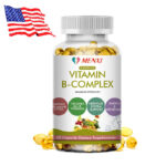 Vitamin B Complex 60 Capsules B1,B2,B3,B5,B6,B7,B9,B12, Immune Support Pills