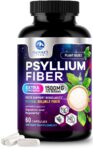 Psyllium Fiber Supplement 1500mg, Non-GMO, Natural Soluble Fiber Daily Digestion