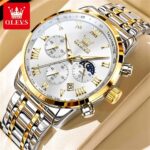 OLEVS Waterproof Luminous Quartz Watch Men’s Business Luxury Wristwatch