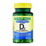 Spring Valley Vitamin D3 Softgels, 5000 IU, 100 Count /Free  & Fast Shipping