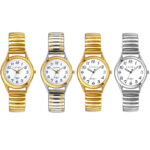 Women Ladies Ultra Thin Stretch Band Watch Easy to Read Quartz Dress Wristwatch