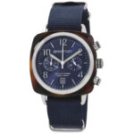 Briston Clubmaster Classic Chronograph GMT Quartz Blue Dial Men’s Watch