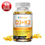 Vitamin K2 (MK7) with D3 5000 IU Supplement, BioPerine Capsules, Immune Health