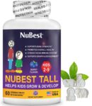 NuBest Tall Kids 60 Chewable Tablets, Helps Kids Healthy Growth for Age 2-9