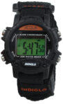 Acqua by Timex Womens Kids Digital Chronograph Watch Black Nylon Strap A62801