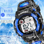 Military Waterproof Mens Digital Sports Watch LED Backlight Student Wristwatch