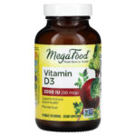 MegaFood Vitamin D3 2000 IU 90 Tablets Dairy-Free, Gluten-Free, Kosher, NSF