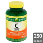 Spring Valley Vitamin C with Rose Hips Supplement 500 mg – 250 Tablets