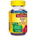 Nature Made Iron 70 Gummies 18 mg with Vitamin C Red Blood Cell Support