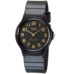 Casio MQ24-1B2, Classic Analog Watch, Black Resin Band, Water Resistant