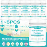 16OZ Multi Collagen Protein Powder Type I II II V X w/ Biotin VC Hyaluronic Acid